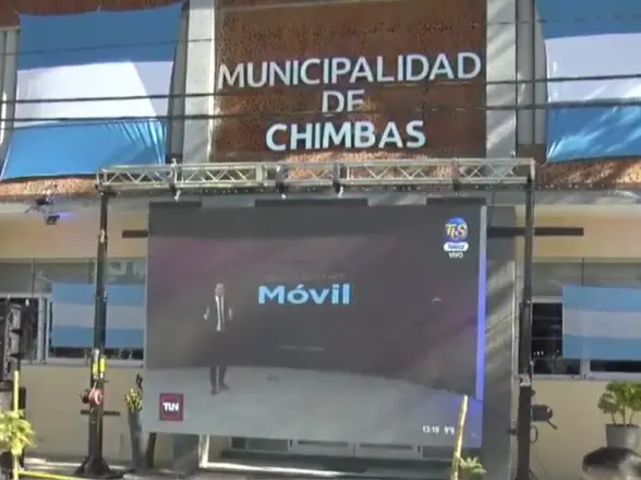 Chimbas armó un gran encuentro para vivir la Selección con pantalla gigante y sorteos
