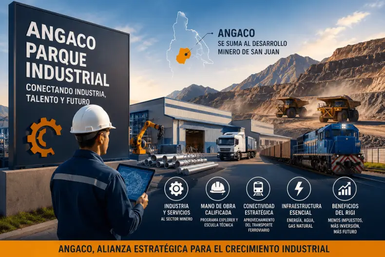 Angaco se prepara para meterse en la rueda minera con un parque industrial propio