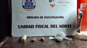 Encuentran cocaína rosa y marihuana en una casa de Jáchal