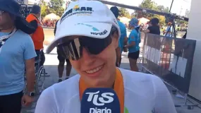 Clara Debiassi explotó de alegría y se rindió ante el aliento sanjuanino