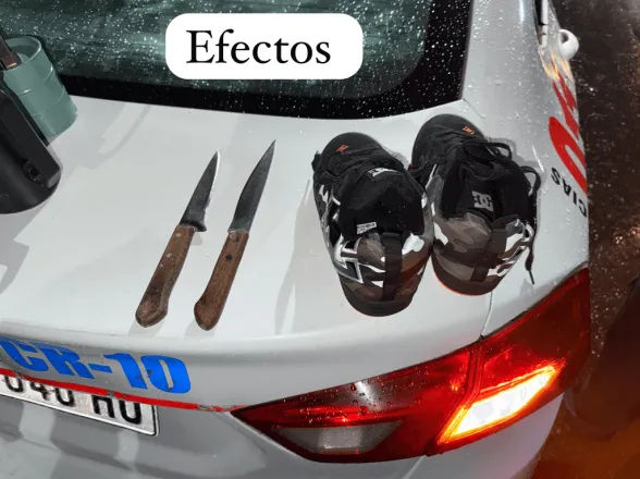 Los vieron saltando techos y terminaron detenidos en una casa