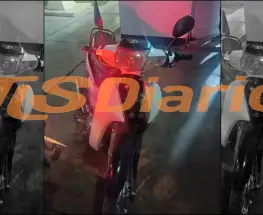 Dejó la moto tirada y se borró entre los yuyos en Santa Lucía