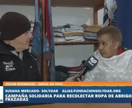 Con el frío pegando fuerte, Solydar salió a juntar abrigo para las familias más golpeadas