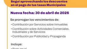 La Ciudad estiró el plazo y mantiene descuentos en tasas municipales