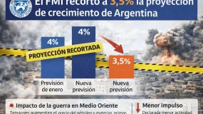 El FMI recortó la expectativa para la Argentina y advirtió por una inflación más pesada