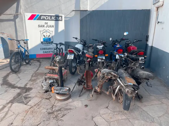 Caucete: catorce allanamientos, seis aprehendidos y un taller trucho bajo la lupa