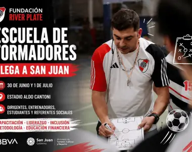 Los detalles de la capacitación que ofrecerá la Fundación River Plate en San Juan