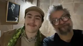 El nene viral de Bahía Blanca volvió a ver a Liniers ya convertido en artista