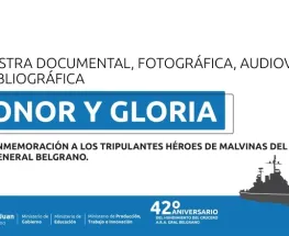Gobierno honra a los soldados del Crucero ARA Belgrano con la muestra "Honor y Gloria"