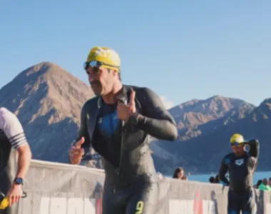 Nicolás Cabré mostró fotos inéditas de su paso por el Ironman en San Juan