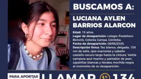 Intensa búsqueda de una adolescente desaparecida en Córdoba