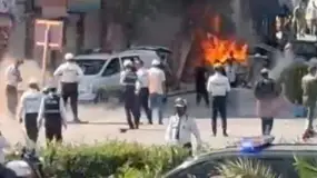 Dos explosiones sacudieron la zona del hotel donde se alojaba Emmanuel Macron