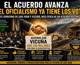 El oficialismo ya junta los apoyos para aprobar el acuerdo entre San Juan y Vicuña