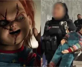 Detuvieron al muñeco maldito "Chucky" por asaltar a vecinos en una plaza
