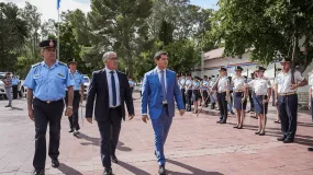 Orrego movió la cúpula policial, presentó la nueva plana mayor y sumó patrulleros