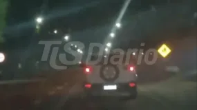 Ruta 20: filmaron a una camioneta manejando en zigzag y casi se viene otra tragedia