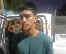 Lo frenaron a metros del camión y llevaba dos bolsones de arroz en la mochila