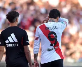 Driussi sufrió un nuevo desgarro y River pierde a su goleador