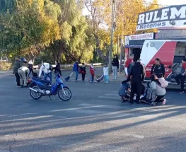 Una moto impactó contra un nene en una esquina muy transitada de Concepción