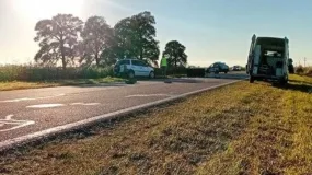 Un vuelco en un camino rural dejó a un bebé de dos meses en estado crítico