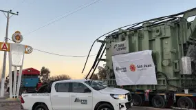 San Juan suma un transformador gigante para bancar más consumo en La Bebida