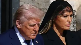 Melania Trump violó el riguroso protocolo de vestimenta para el funeral del papa Francisco: las fotos de la polémica