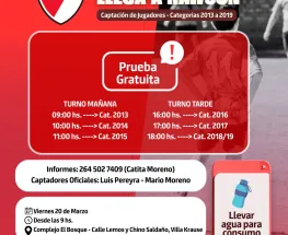 El semillero millonario desembarca en Rawson: ¡Atención pibes de toda la provincia!