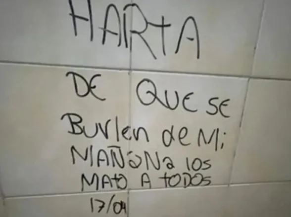 Se suma otra amenaza y crece la tensión en una escuela de Rivadavia