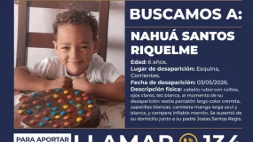 Buscan a un nene de 6 años en Corrientes y activaron la Alerta Sofía