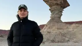 Joaquín Furriel recorrió Ischigualasto, charló con trabajadores y se llevó una postal inolvidable