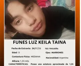 Intensa búsqueda de una chica de 13 años que no aparece desde el viernes