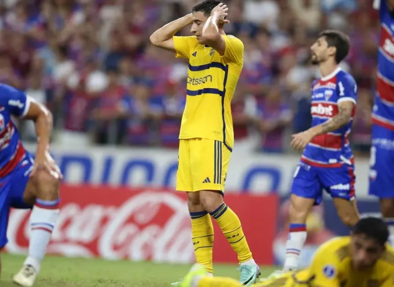 Boca perdió 4 a 2 ante Fortaleza y peligra la clasificación a octavos de final