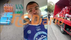 Lo frenaron cuando quiso llevarse bebidas de un reparto en pleno centro