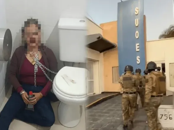 Mujer encadenada en una obra social: la familia salió a contar su versión