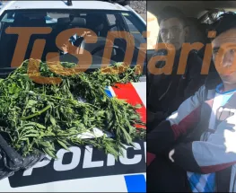 Intentaron rajar en Chimbas y terminaron con marihuana en la mochila