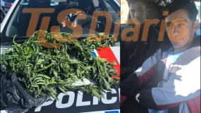 Intentaron rajar en Chimbas y terminaron con marihuana en la mochila