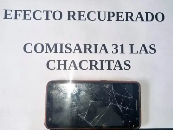Apareció el celular robado en Las Chacritas y volvió a manos de su dueño