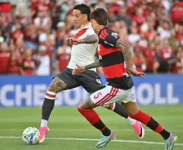 River salvó un empate bravo ante Flamengo en Portugal