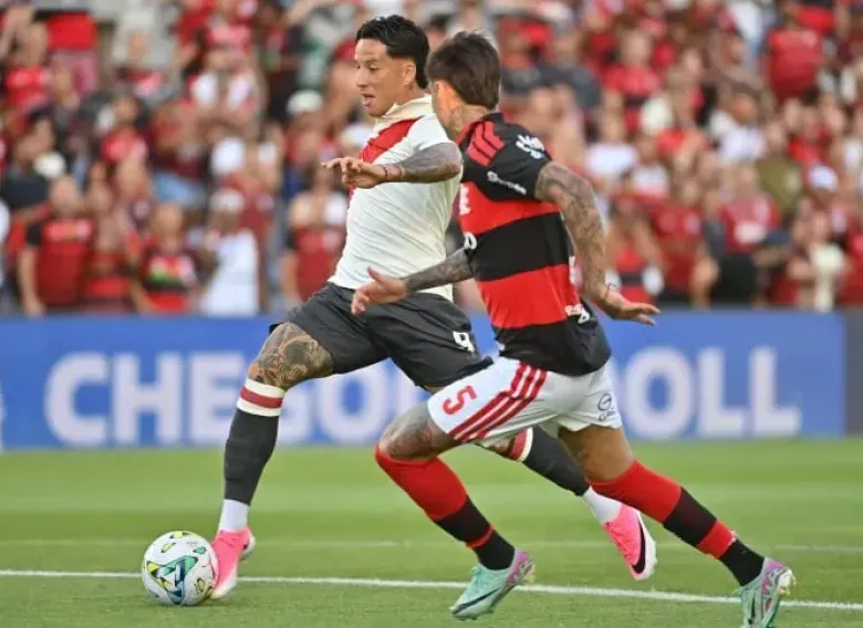 River salvó un empate bravo ante Flamengo en Portugal