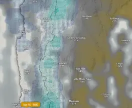 Se viene un temporal bravo con nieve y lluvias para Iglesia y Calingasta desde el miércoles