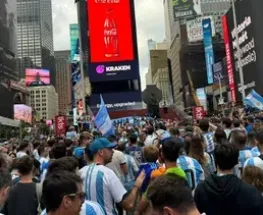 Nueva York se prepara para una cita gigante de hinchas argentinos en Times Square