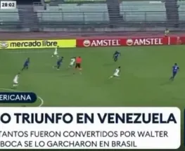 Incómodo momento al aire en TN: Pusieron un graph cargando a Boca tras la derrota en Brasil