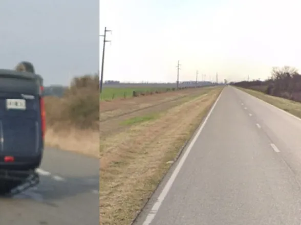 Rutas destrozadas: volcó en la ruta por un bache