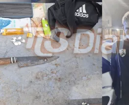 Lo frenaron en Capital y le encontraron cocaína y un cuchillo entre sus cosas