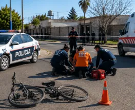 Un ciclista murió tras descompensarse en plena calle en La Bebida
