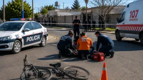 Un ciclista murió tras descompensarse en plena calle en La Bebida