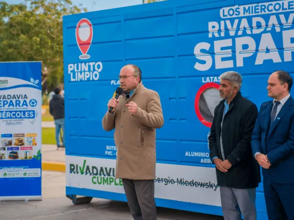 Rivadavia lanzó un plan clave para separar residuos desde el 27 de mayo