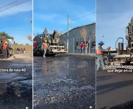 Después del reclamo vecinal, Rawson empezó a renovar un tramo clave de la Ruta 40