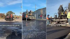 Después del reclamo vecinal, Rawson empezó a renovar un tramo clave de la Ruta 40