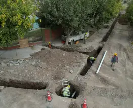 Dos días con corte total en una esquina clave de Capital por obras cloacales